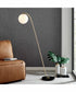 Roden 1-Light Floor Lamp Gold/Frost Glass Shade