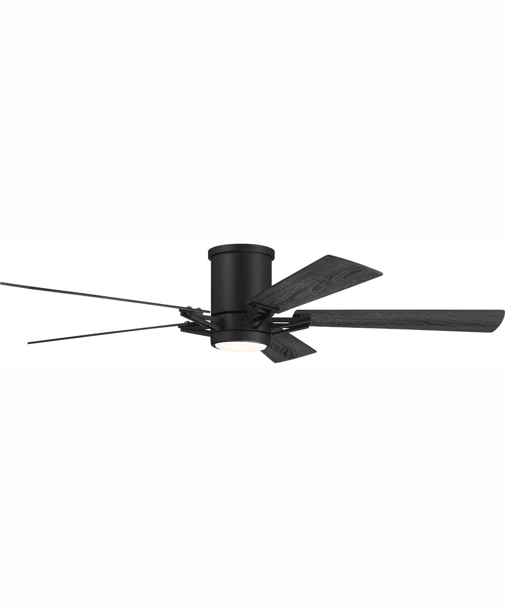 52" Wyatt 1-Light Ceiling Fan Flat Black