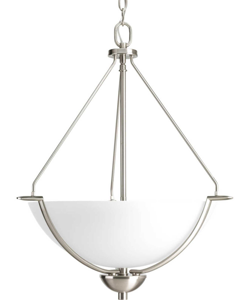 Bravo 3-Light Inverted Pendant Brushed Nickel