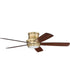 Tempo Hugger 52" 1-Light LED Ceiling Fan (Blades Included) Satin Brass