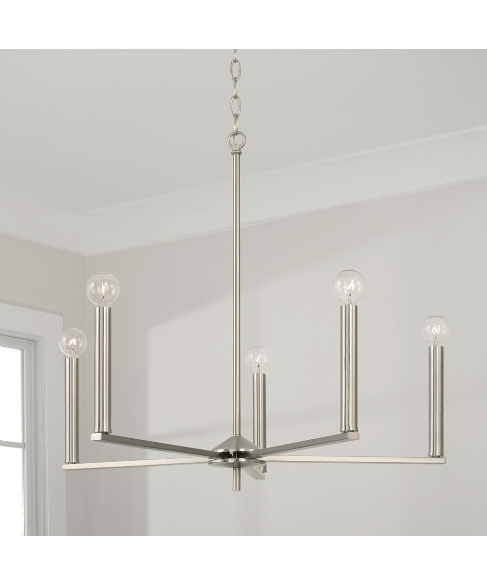 Portman 5-Light Chandelier Brushed Nickel