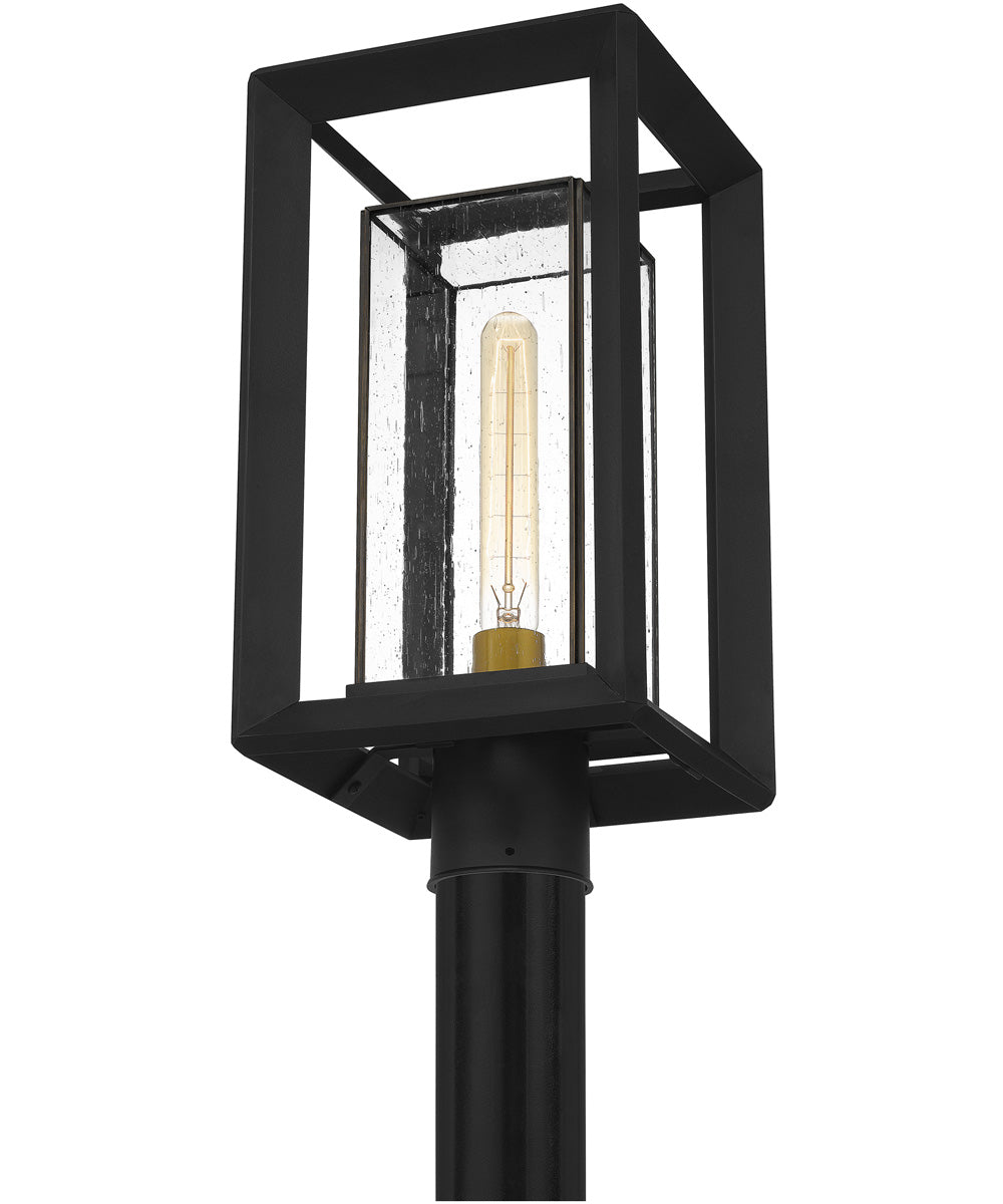 Infinger Large 1-light Outdoor Post Light  Coastal Armour Earth Black