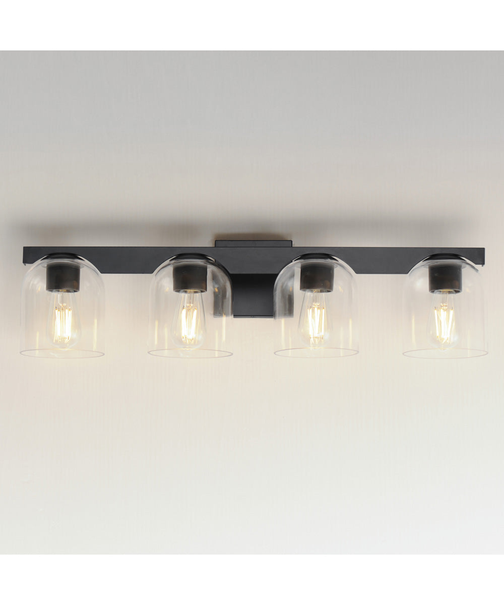 Scoop 4-Light Bath Vanity Black