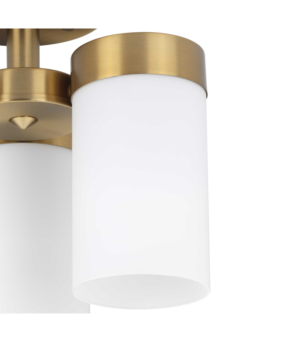 Elevate 3-Light 11-3/4" Flush Mount Brushed Bronze