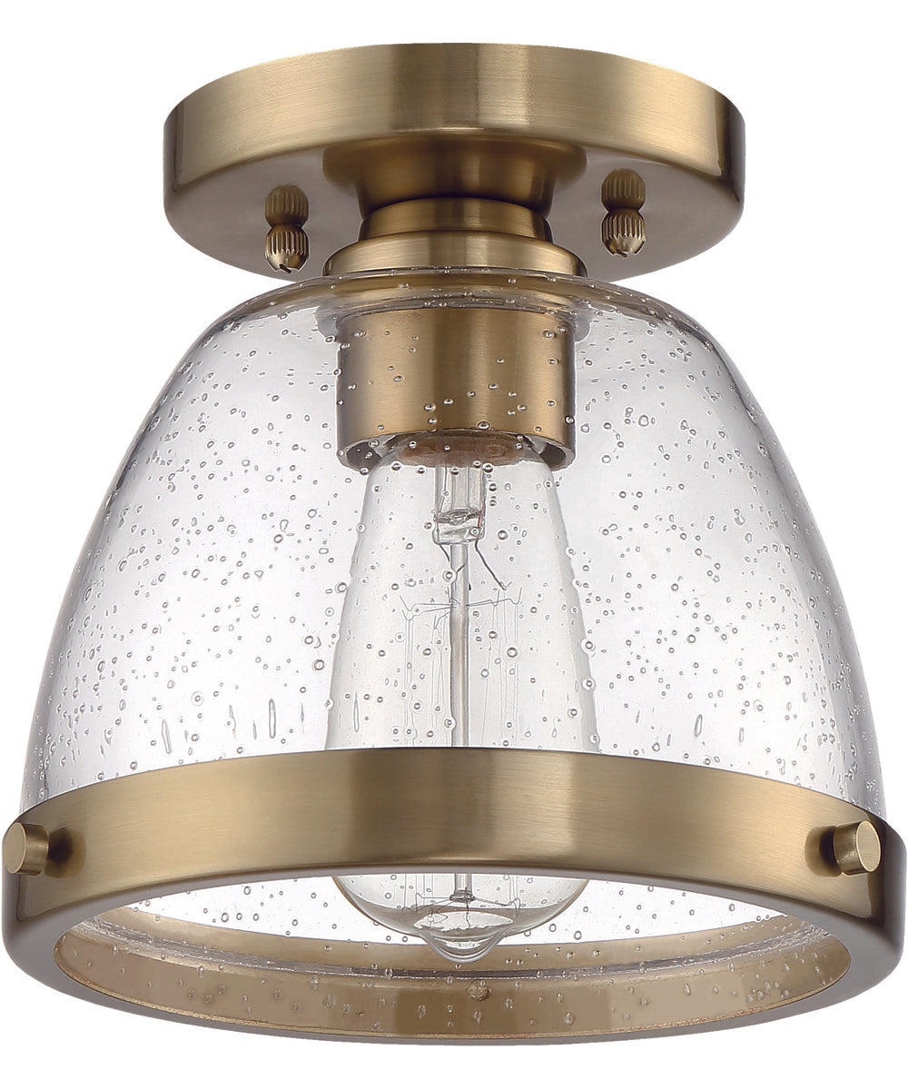 Lodie 1-Light Flushmount Satin Brass