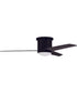 52" Cole 1-Light Ceiling Fan Flat Black