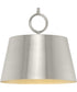 Parkhurst 1-Light New Traditional Metal Pendant Light Brushed Nickel