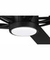 52" Wyatt 1-Light Ceiling Fan Flat Black