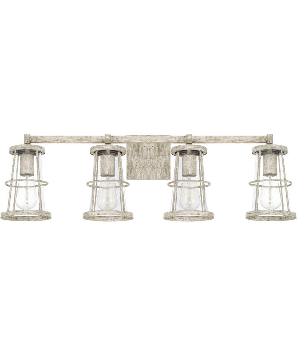 Beaufort 4-Light Vanity In Mystic Sand With Clear Glass