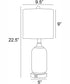 Garton 1-Light 2 Pack-Table Lamp With Nite White/White Shade