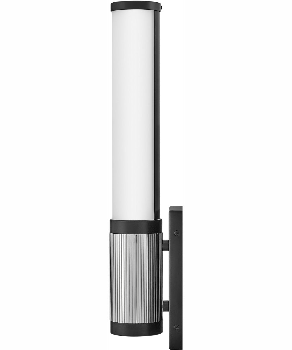 Zevi LED-Light Small LED Vanity in Black with Chrome accents