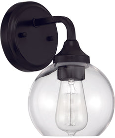 Glenda 1-Light Wall Sconce Flat Black