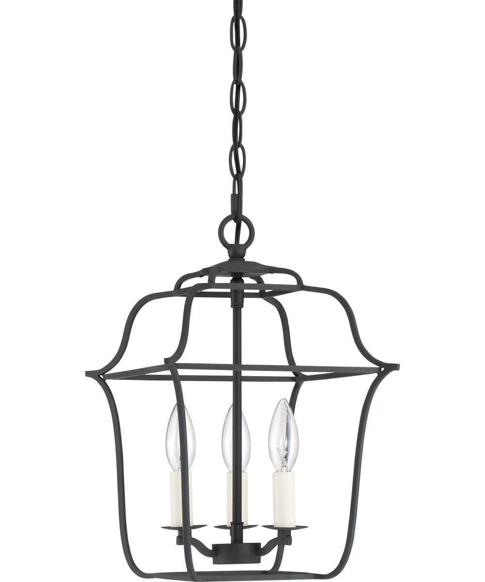 Gallery 3-light Pendant Royal Ebony