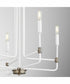 Davies 5-light Chandelier Studio White w/ Dark Brass