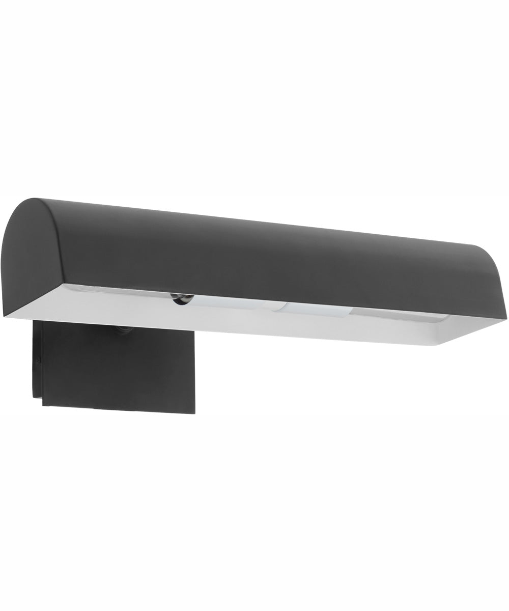2-light Wall Mount Light Fixture Matte Black
