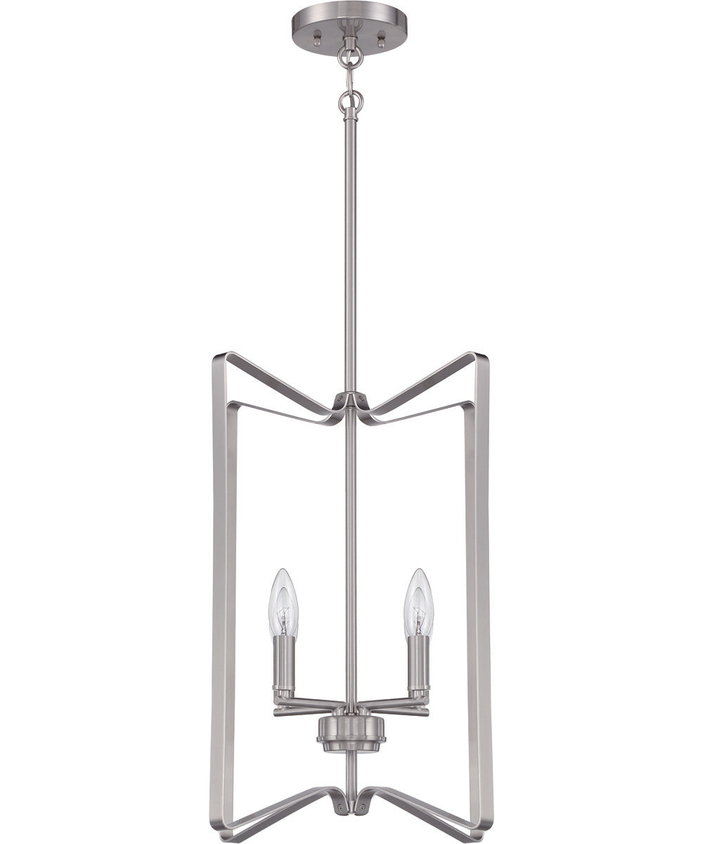 Shayna 4-Light Foyer Brushed Polished Nickel