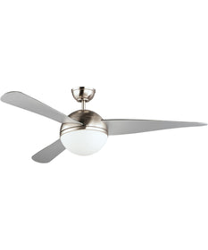 Cupola 52 inch Nickel Fan 2-Light LED Satin Nickel