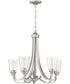 Grace 5-Light Chandelier Brushed Polished Nickel