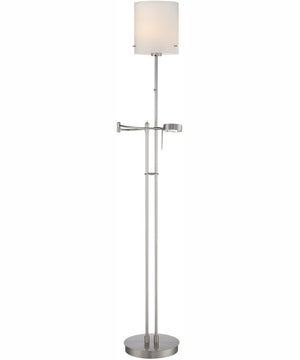 Radko 2-Light Floor/Reading Como Lamp Ps/Fro Glass