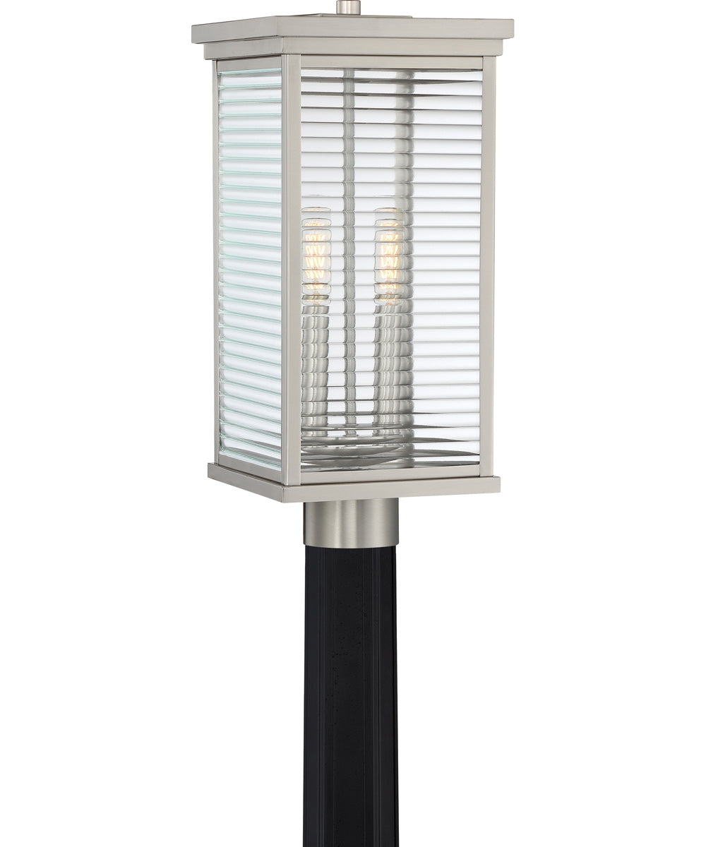 Gardner Large 2-light Outdoor Post Light Stainless Steel