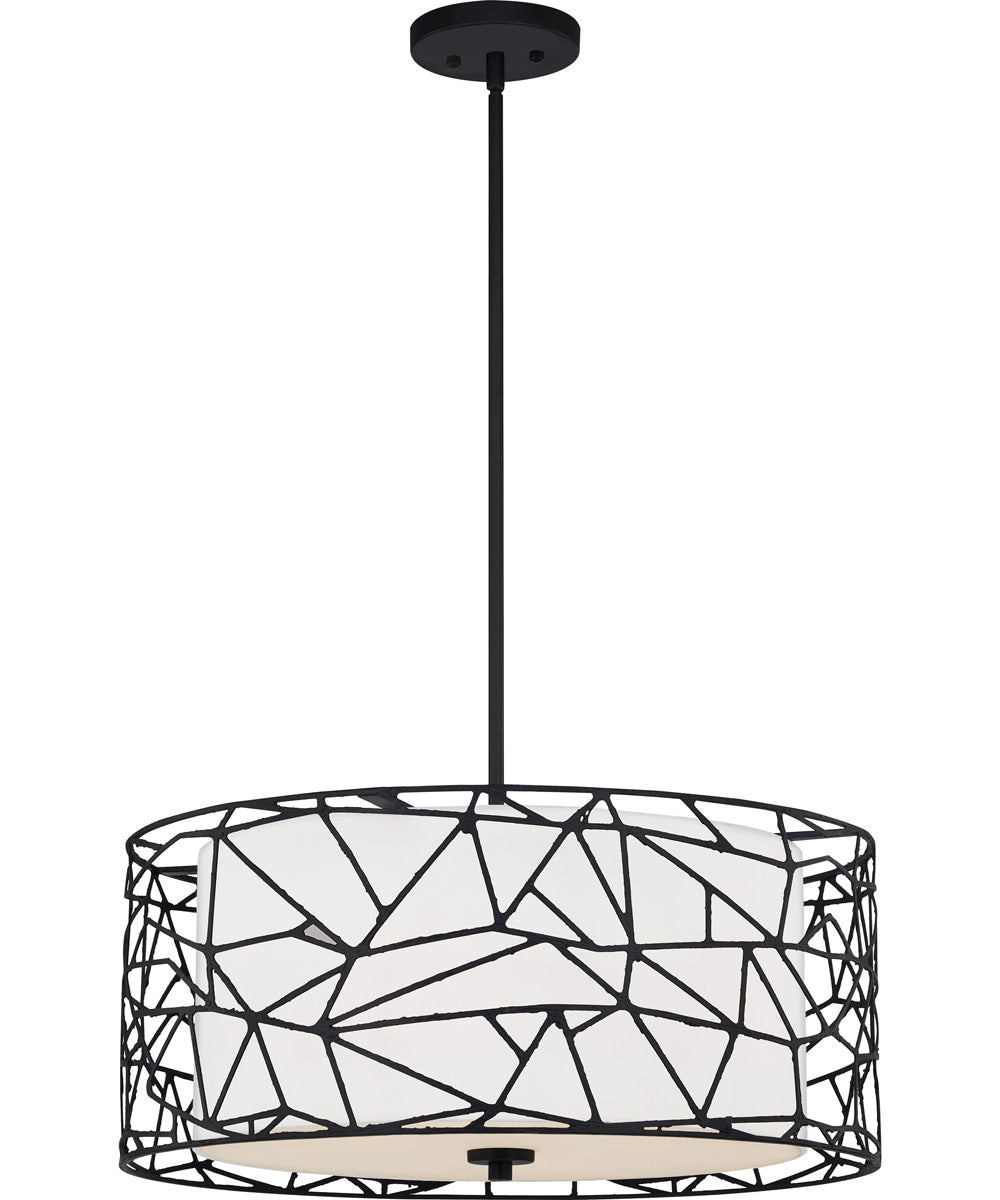 Newcastle 4-light Pendant Matte Black