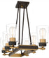 Atwood Small 6-light Island Light Old Bronze