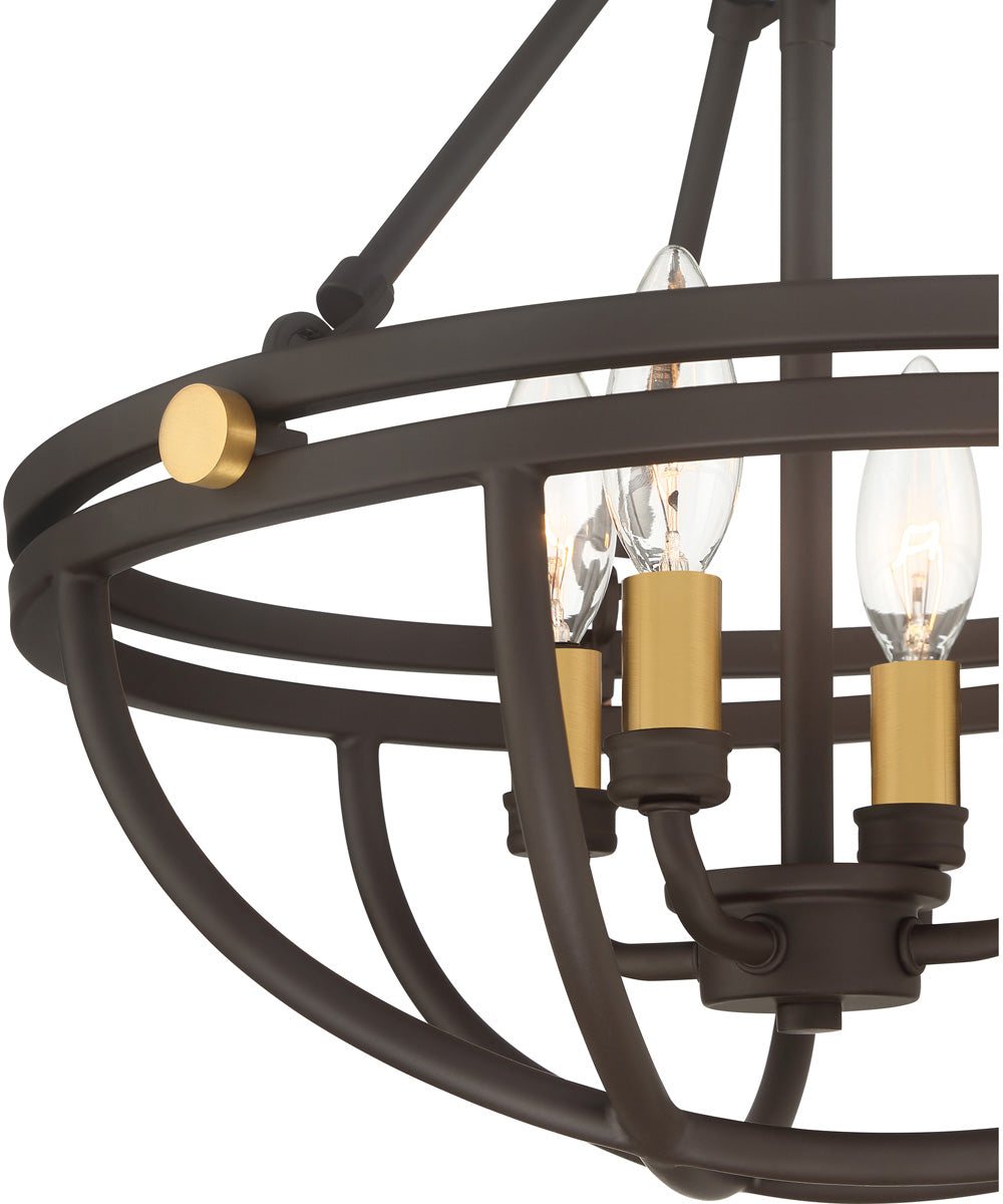 Sergeant 4-light Semi Flush Mount Western Bronze