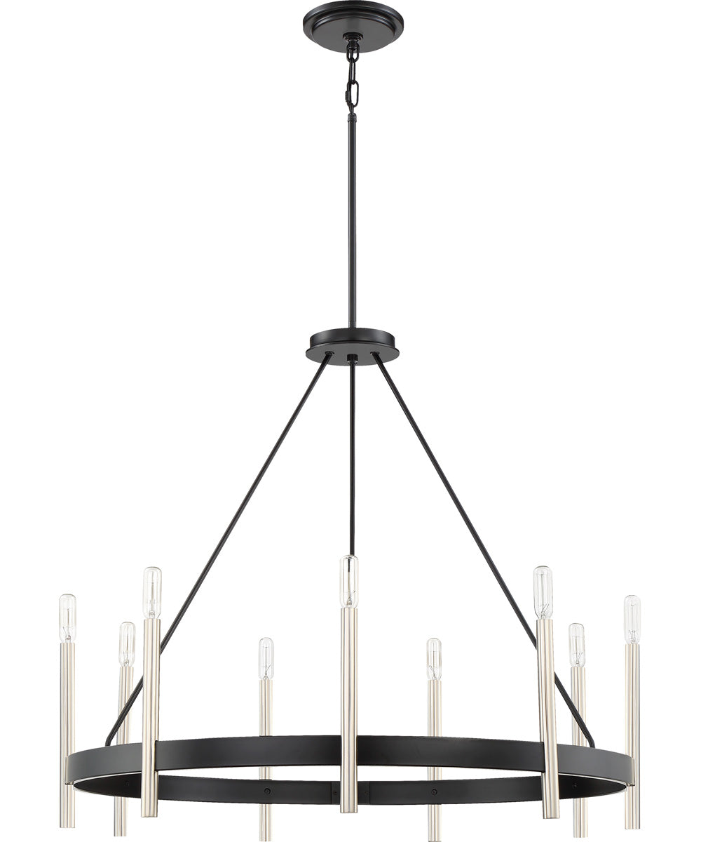 Anthem 9-light Chandelier Mystic Black