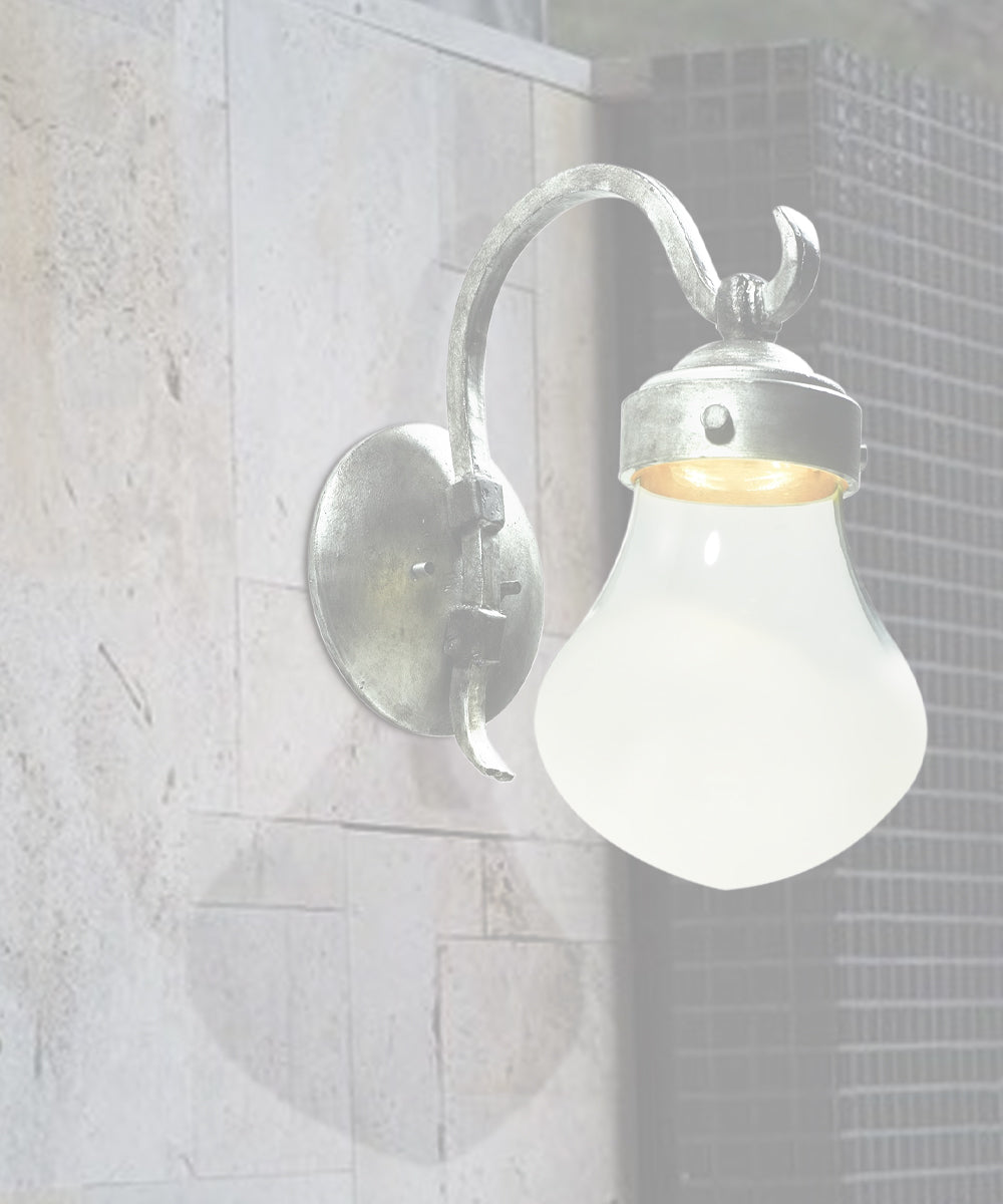 16"H Rustica LED 1-Light Outdoor Wall Lantern Blacksmith