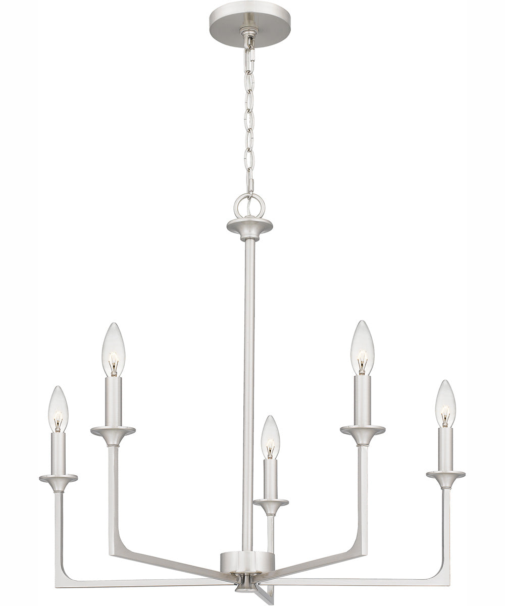 Prescott 5-light Chandelier Brushed Nickel