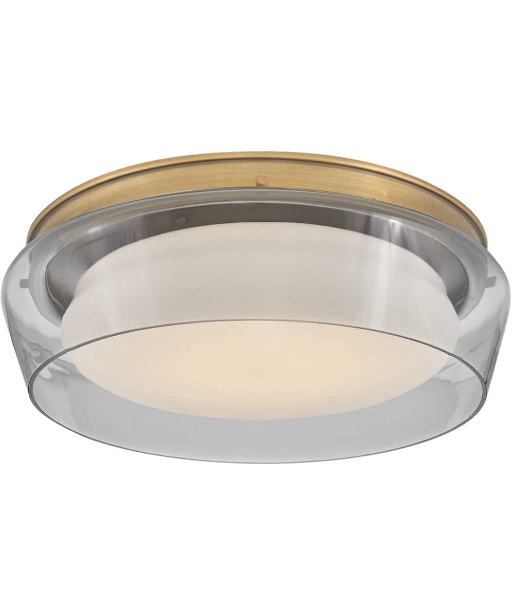 Demi LED-Light Medium Flush Mount in Heritage Brass