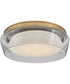 Demi LED-Light Medium Flush Mount in Heritage Brass