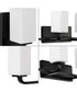 Cowan 4-Light Modern Etched Opal Glass Bath Vanity Light Matte Black