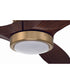 52" Sonnet 1-Light Ceiling Fan Satin Brass