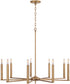 Portman 9-Light Chandelier Aged Brass