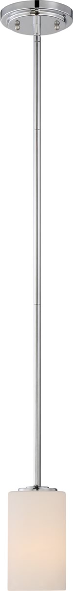 4"W Willow 1-Light Pendant Polished Nickel
