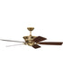 52" Forum Ceiling Fan (Blades Included) Satin Brass