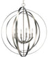 Equinox 6-Light Foyer Pendant Burnished Silver