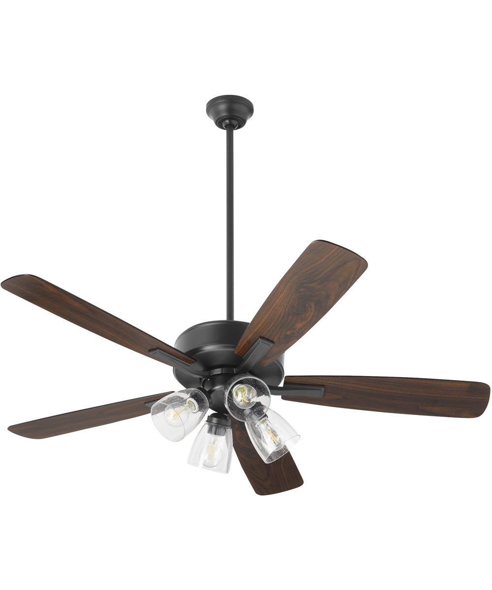 52" Ovation 4-light LED Ceiling Fan Matte Black