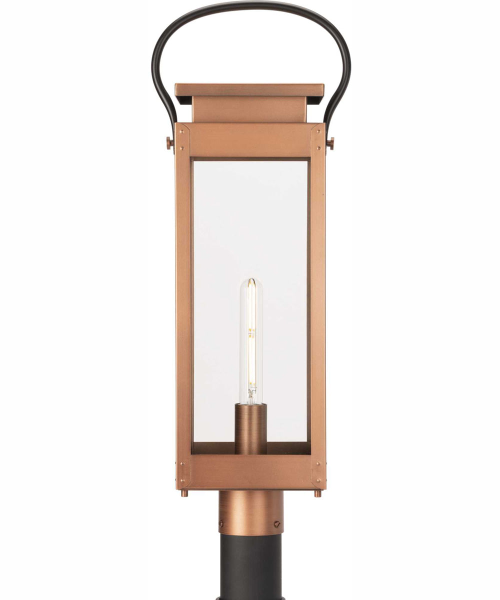 Union Square 1-Light Urban Industrial Outdoor Post Light Antique Copper