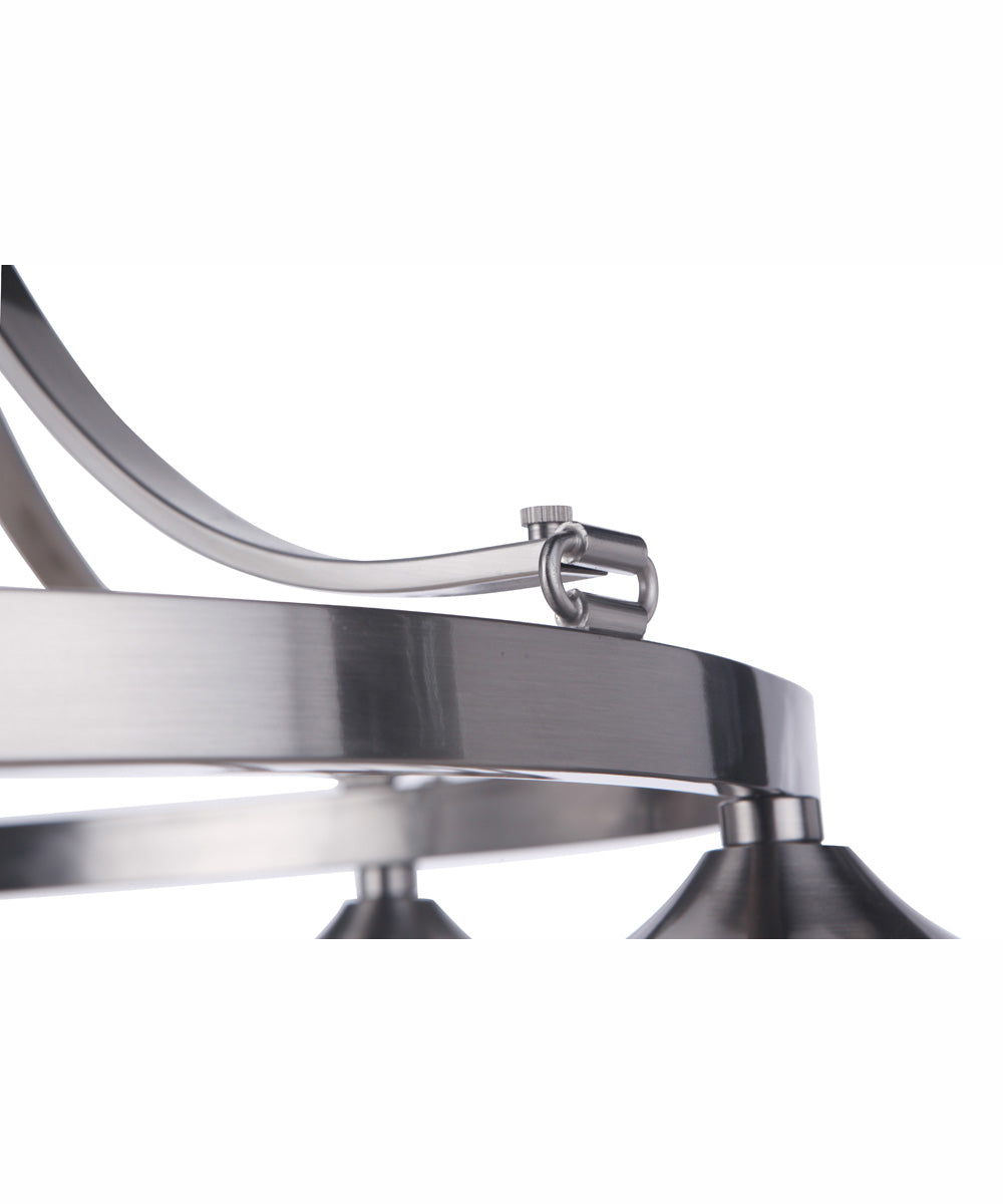 Elliot 5-Light Chandelier Brushed Polished Nickel