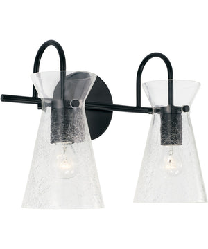 Mila 2-Light Vanity Matte Black