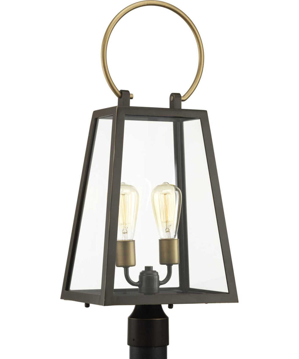 Barnett Outdoor Post Lantern Antique Bronze