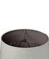 1 Light Swag Plug-In Pendant 16"w Sand Linen Shade, 17' White Cord