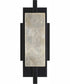 Lowery 1-Light Matte Black/Aged Silver Leaf Industrial Luxe Wall Sconce Matte Black
