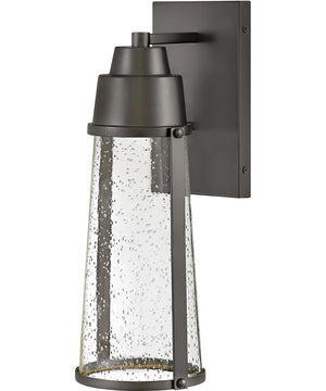 Miles Coastal Elements  1-Light Medium Outdoor Wall Mount Lantern in Black