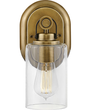 Halstead 1-Light Single Light Vanity in Heritage Brass