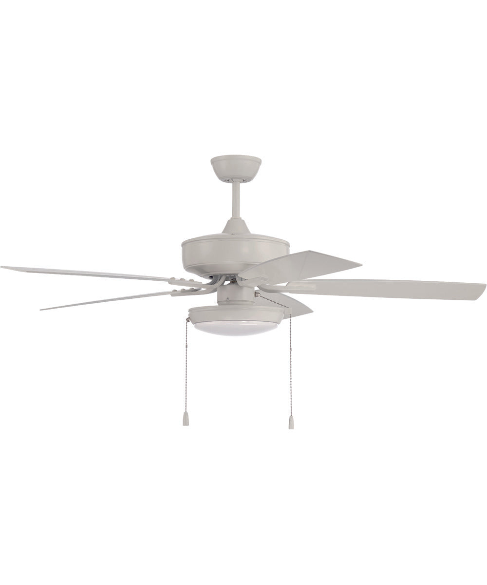 52" Outdoor Pro Plus 119 Pan Light Kit 1-Light Indoor/Outdoor Ceiling Fan White