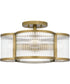 Aster 4-light Semi Flush Mount Weathered Brass