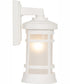 Resilience Lanterns 1-Light Outdoor Wall Lantern Matte White